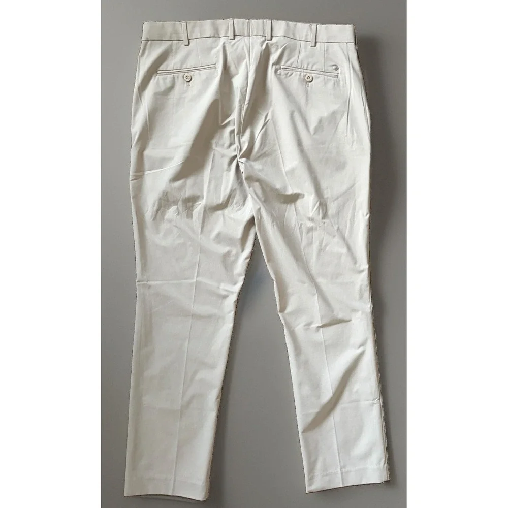 Peter Millar Crown Crafted Surge Performance Pant Trousers Logo Khaki 38x30 JBHS